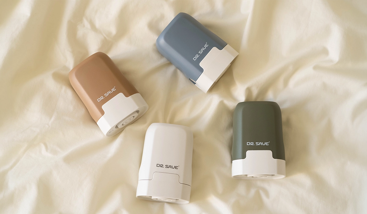 DR. SAVE Magic battery powered air pump in four colors